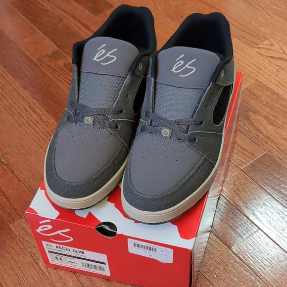 eS x Sants Accel Slim Men's Gray Shoes Size 11 - Picture 1 of 10